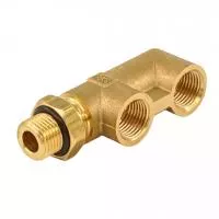 Фитинг тройник F-образный ориентируемый M16x1,5-M16x1,5 RKS.R15.0006
