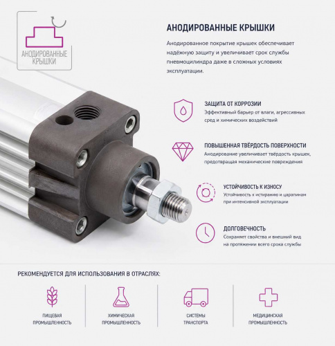 Пневмоцилиндр DMC-100-SYA-0550-E1K6 Pemaks Пневмоцилиндр DMC-100-SYA-0550-E1K6 Pemaks