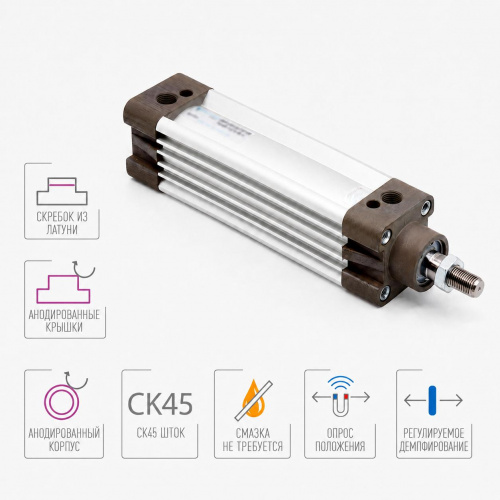 Пневмоцилиндр DMC-063-SYA-0320-E1K6-R3 Pemaks Пневмоцилиндр DMC-063-SYA-0320-E1K6-R3 Pemaks