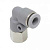 Штуцер цанговый угловой PRLD-1/4-12 Pemaks