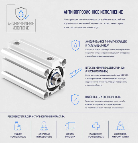 Пневмоцилиндр KD-032-SN-0075 Pemaks Пневмоцилиндр KD-032-SN-0075 Pemaks