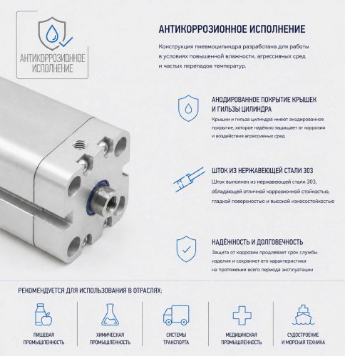 Пневмоцилиндр KC-020-SA-0200 Pemaks Пневмоцилиндр KC-020-SA-0200 Pemaks