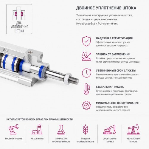 Пневмоцилиндр DMC-050-SYA-0200-M2 Pemaks Пневмоцилиндр DMC-050-SYA-0200-M2 Pemaks
