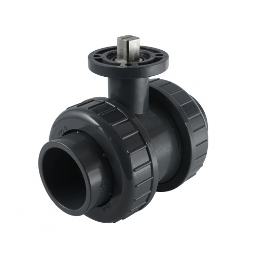 Двусторонний шаровый кран из пвх с фланцем BPVC 3/4" Convalve Двусторонний шаровый кран из пвх с фланцем BPVC 3/4" Convalve