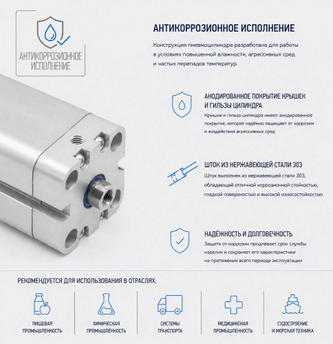 Пневмоцилиндр KC-020-SA-0060-T1 Pemaks Пневмоцилиндр KC-020-SA-0060-T1 Pemaks
